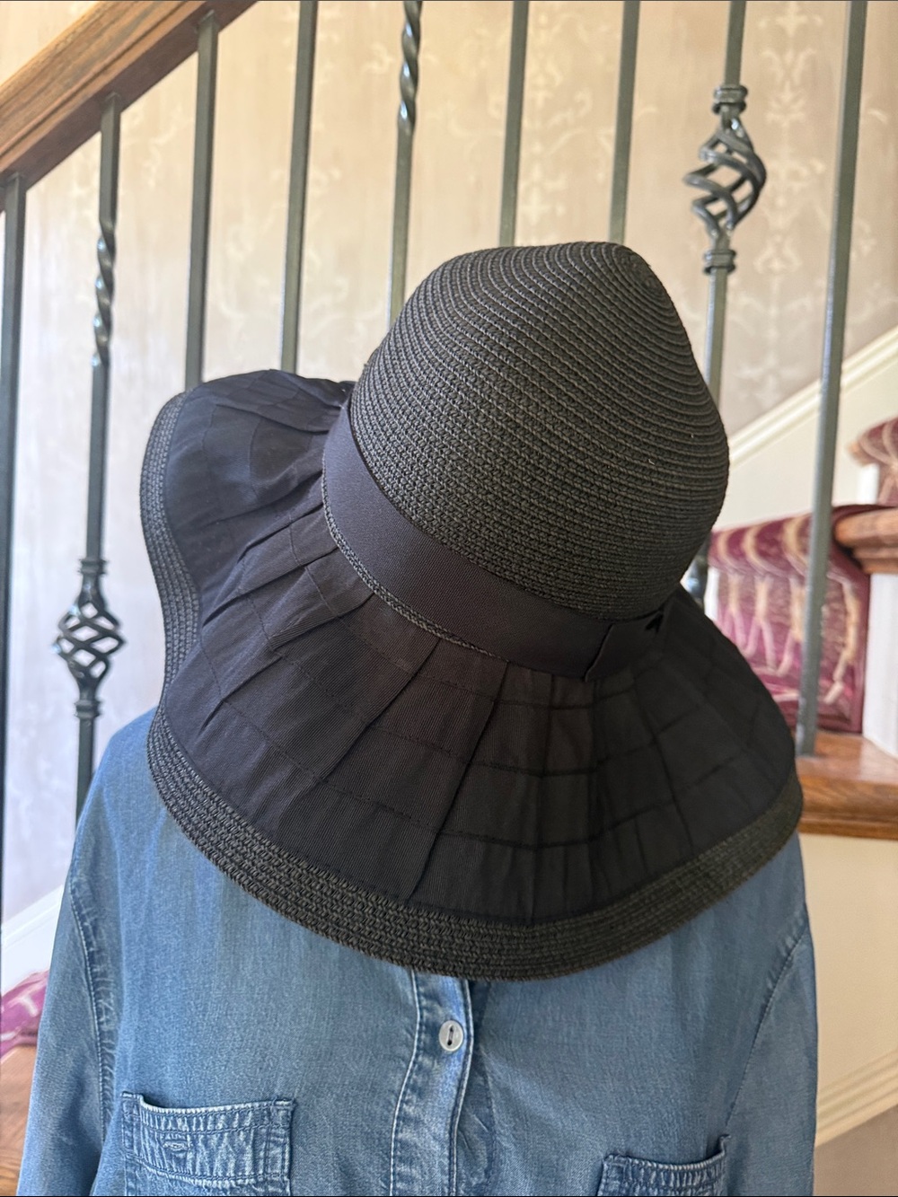 SUN N SAND ladies, black wide from Sun hat, excellent condition - Picture 8 of 8
